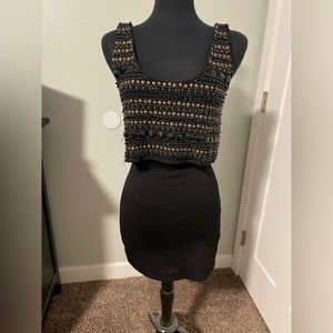 Bebe - Metallic mini dress